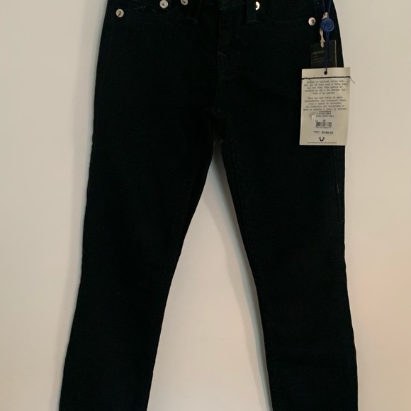 True Religion sz 25 Basic Black Skinny jeans NWT - Picture 2 of 8
